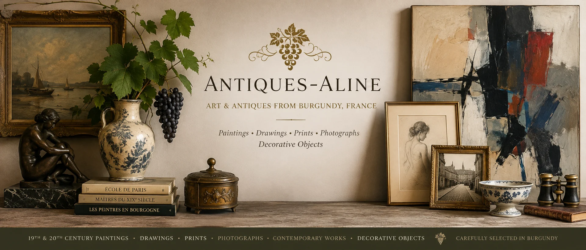 Antiques-Aline, art and antiques from Burgundy, France